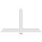Ekena Millwork Eugene Architectural Grade PVC Gable Bracket, 72"W x 42"H x 4"D x 6"F, 14/12 Pitch GBP072X42X0406EUG00 - alternate 3